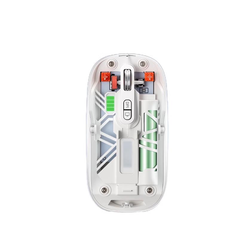 OLOEY Wireless Bluetooth Dual-Mode Transparent Mouse