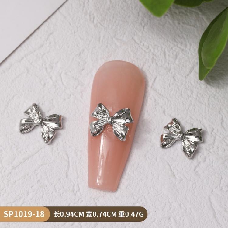 3D Metal Bows Nail Charms Nail Jewels Ribbow Bowknot Nail Art Decorations Nail Stud Nail Art Accessories for Women Girls