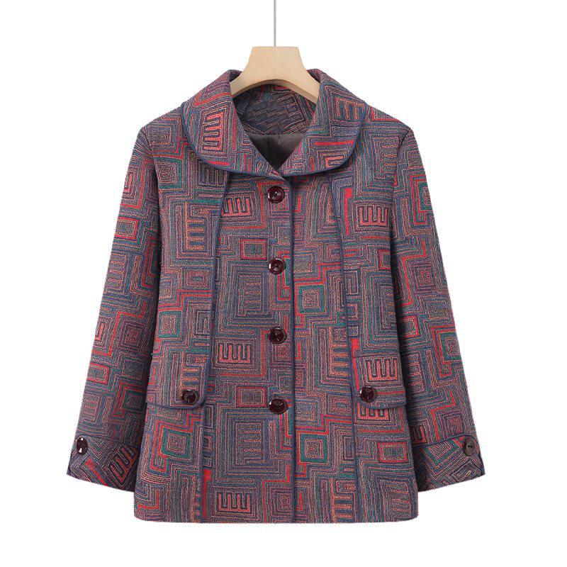 

Elegant 2026 Women s Spring Coat for Elderly - High-End Style for Mothers and Grandmothers 2XL - 105-120 lbs