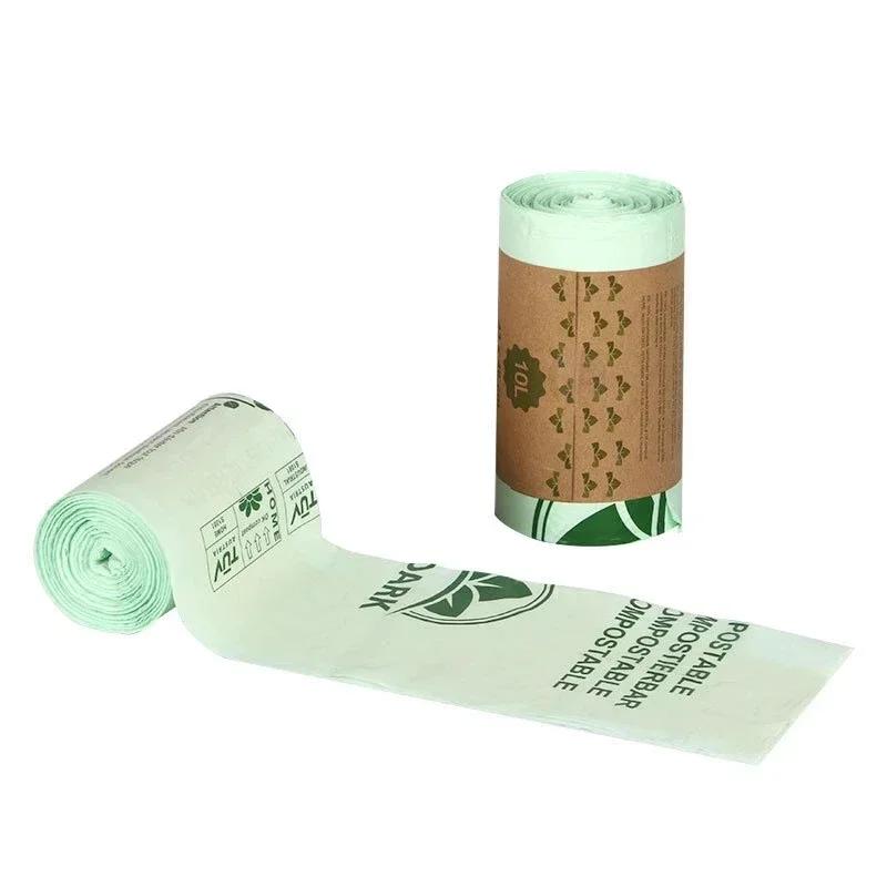 

25/50 шт. 6/8/10/30 л мусорные мешки биоразлагаемые мусорные мешки бытовые компостируемые мусорные мешки мешки для кухни 46x43cm