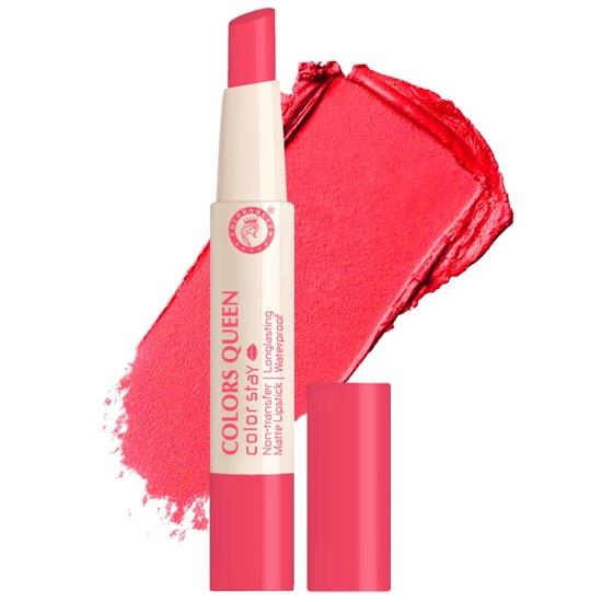 Colors Queen Color Stay Matte Lipstick | Highly Pigmented with Smooth One Swipe Application | Smudge Proof | (08 - Baby Pink, 2.1g)