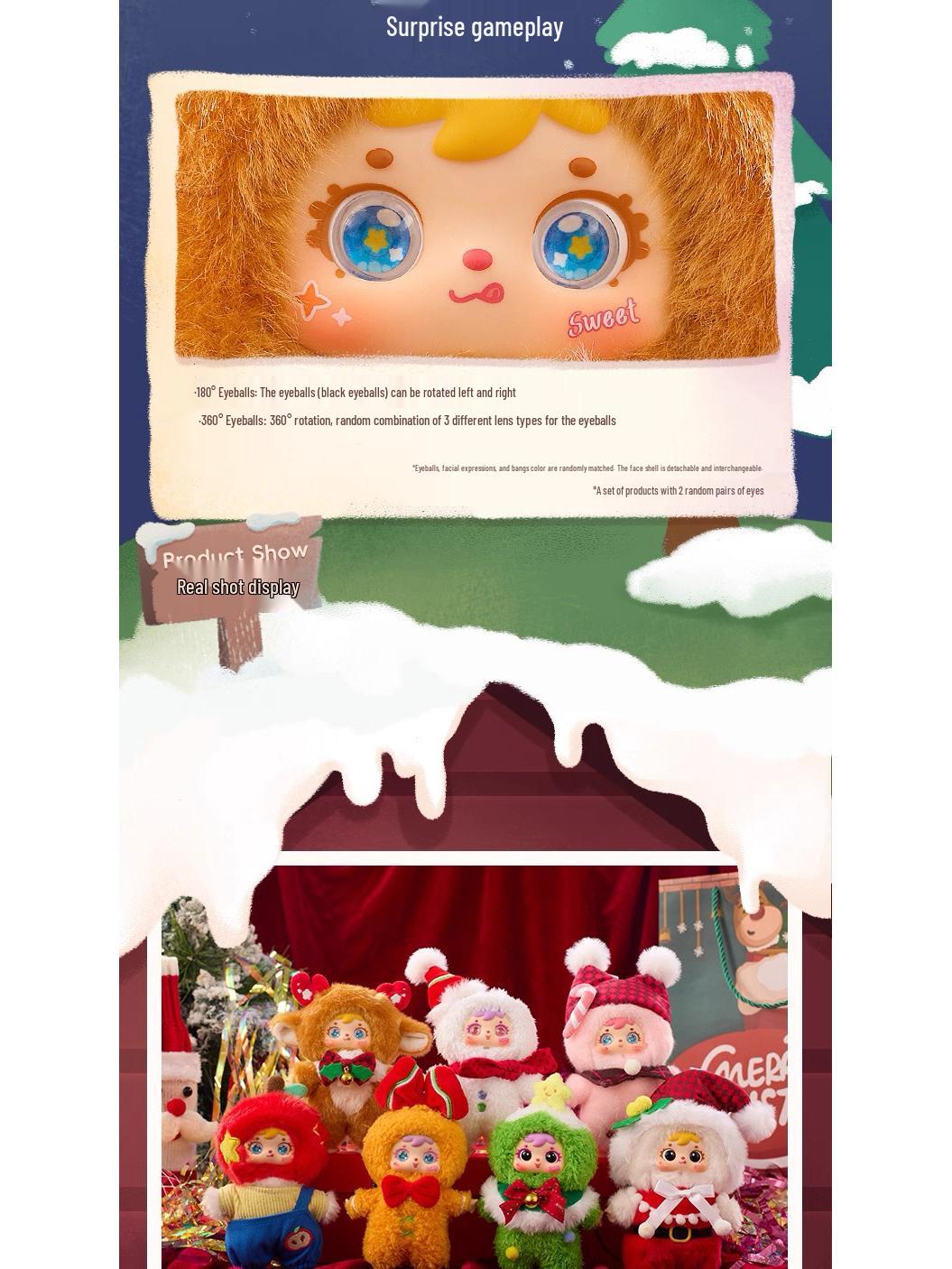 Three Little Hairs (Samuel) Christmas Lullaby Plush Cute Doll Ornament Gift