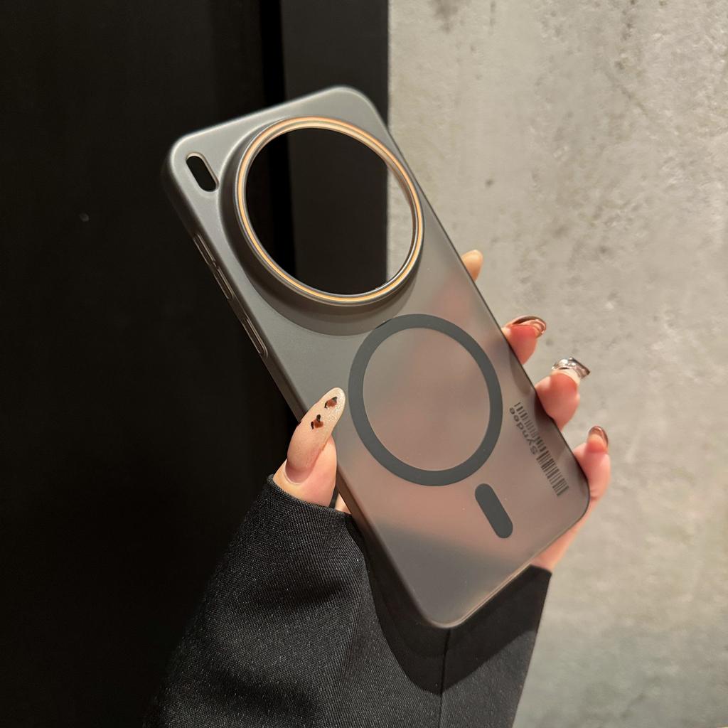 Ультратонка матова смужка для штрих-коду для чохла MagSafe для VIVO X300 X200 Ultra X100 X90 X80 S Pro Mini Напівпрозорий магнітний жорсткий ПК-чохол