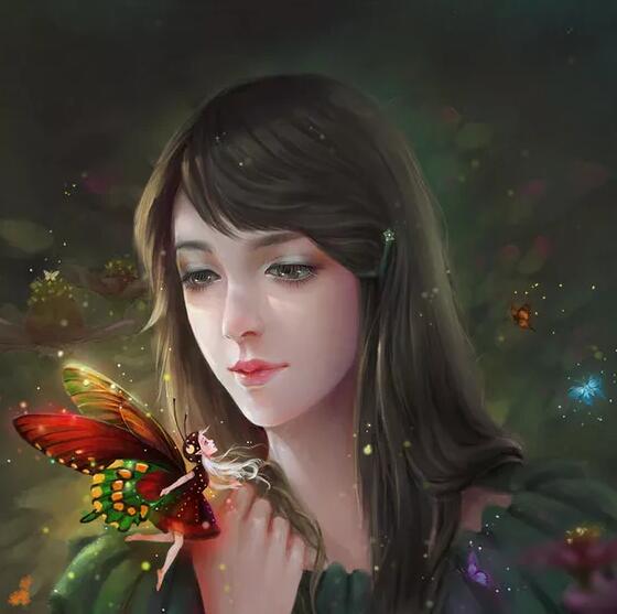 Forest Butterfly Elf Girl 5D Diamond Painting Gift Full Round Design Home Decor Embroidery Round Drill Display Animal Stitch