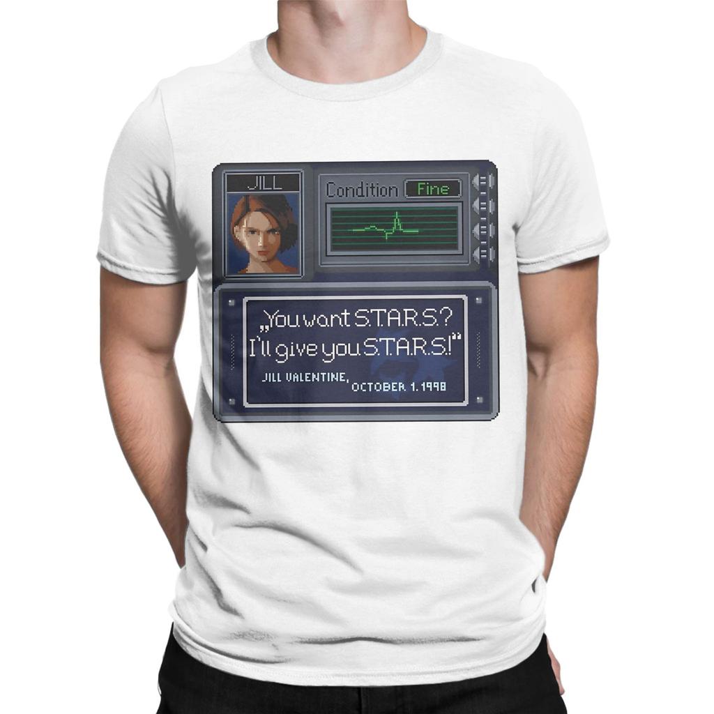 rResident Evil Pixel Art Funny 100 Cotton TShirt rResident Evil CODEVeronica Tops Tees For Unisex