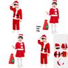 Unisex Children's Christmas Clothing High-quality Polyester Fiber Santa Claus Costume For Performances Available In Both Boys And Girls Styles