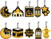 Ramadan Festival Hanging Ornament Moon Stars Castle Design Islamic Home Decor Party Supplies Eid Mubarak Celebration Decoration