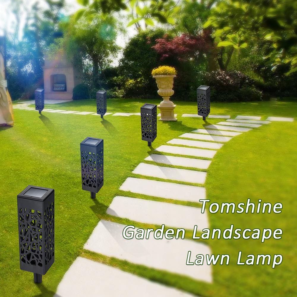 Tomshine DC2V Solar Powered Energy LEDs Lawn Lamp Hollow Pattern Design Lighting Sensor Decorative