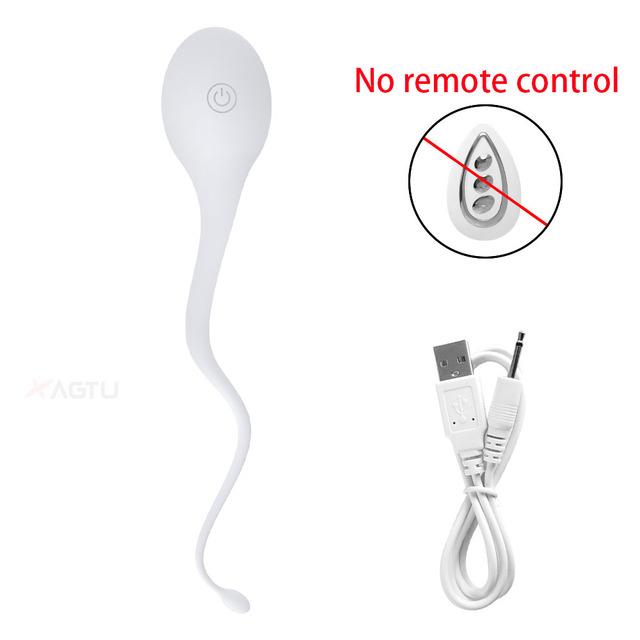 Vibrator cu telecomandă fără fir pentru femei Dildo cu punct G Stimulator de clitoris Vibrator Love Egg Pollywog Sperm Jucării sexuale pentru adulți