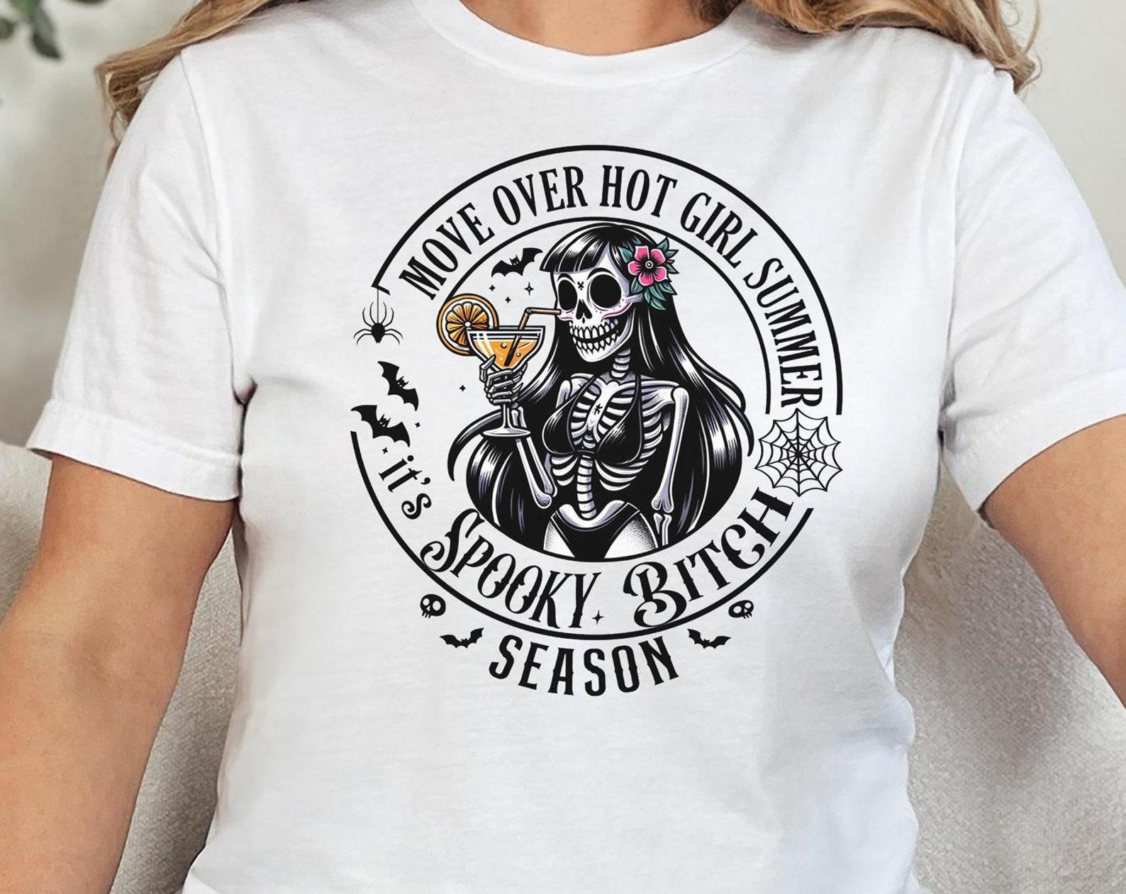 Spooky Bitch Season T-Shirt, Funny Witch Shirt M