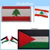 Lebanon Palestine Embroidered Flag Patch Badge For Clothes Hat Backpacks Decor