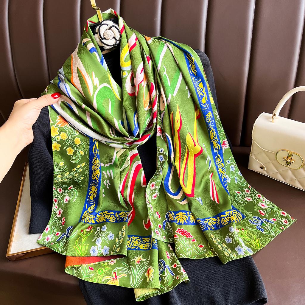 Luxury Brand Autumn Cashmere Pashmina Shawl Lady Wrap Warm Silk Scarves Design Print Female Foulard Hijab Stoles Scarf