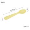 1/2/4Pcs Simple Children Tableware Plastic Baby Feeding Spoon Toddler Training Eating Utensils For Dessert Fruit