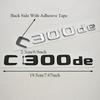 NEW 3D ABS Car Letters Logo C300de Badge Sticker Rear Trunk Emblem Decals For Mercedes Benz C300de W205 Tail Marking Accessories ll1