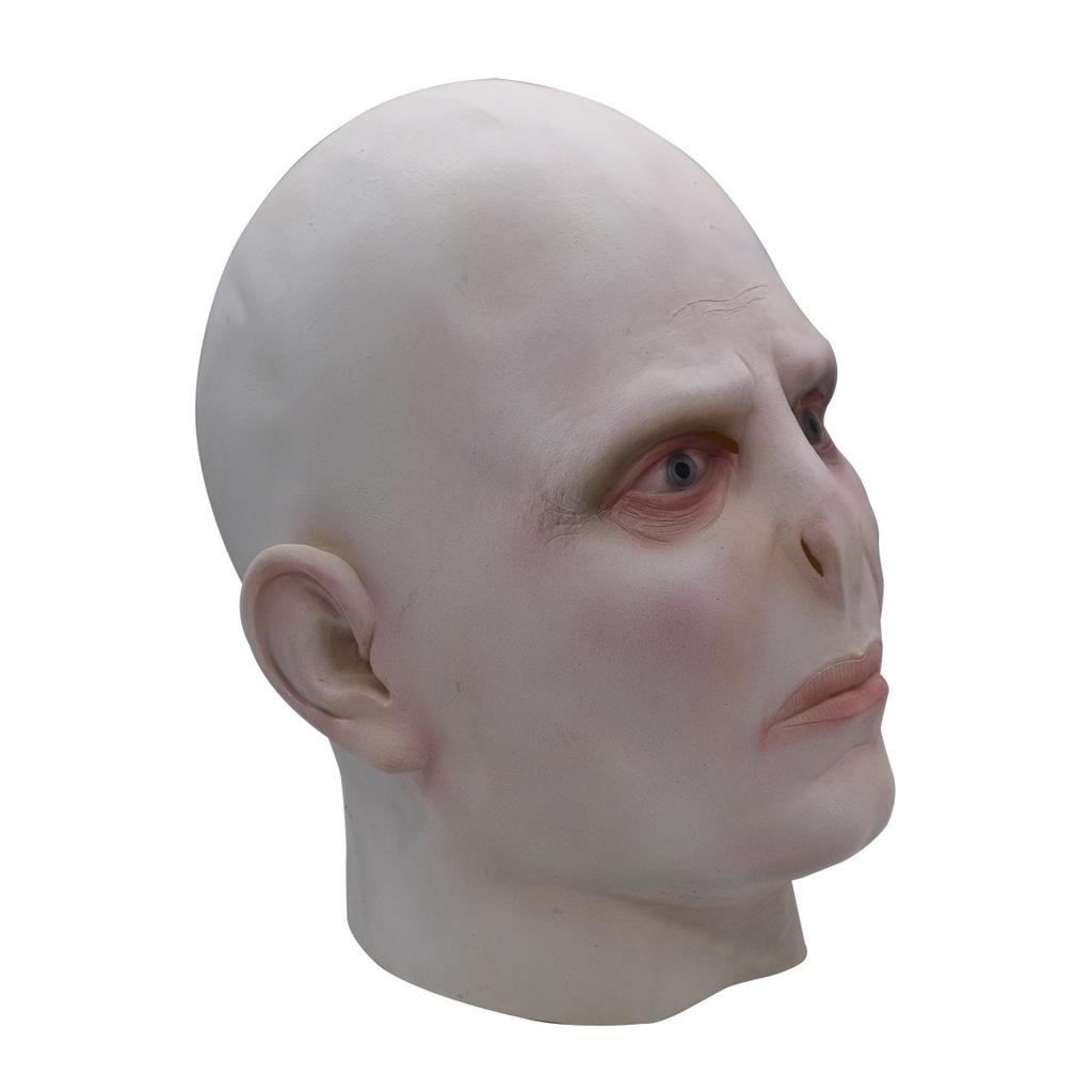 Voldemort Role Playing Mask Magic School Tom Marvolo Riddle Headwear Horror Bald Latex Mask Halloween Mask Party Mask