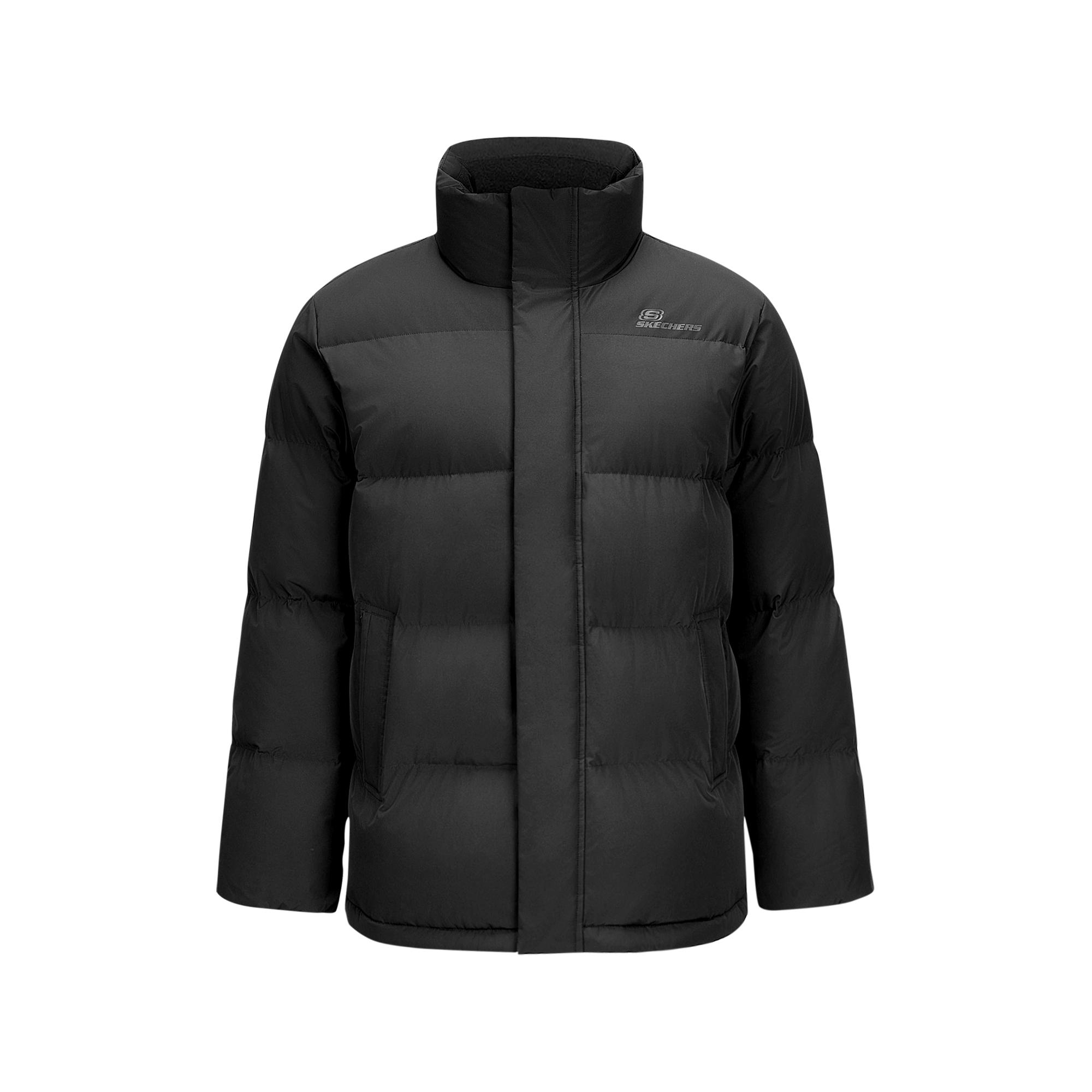 Skechers Teflon Three-Proof Duck Down Warm Short Down Jacket Unisex outerwear Black L324U108-0018 XL