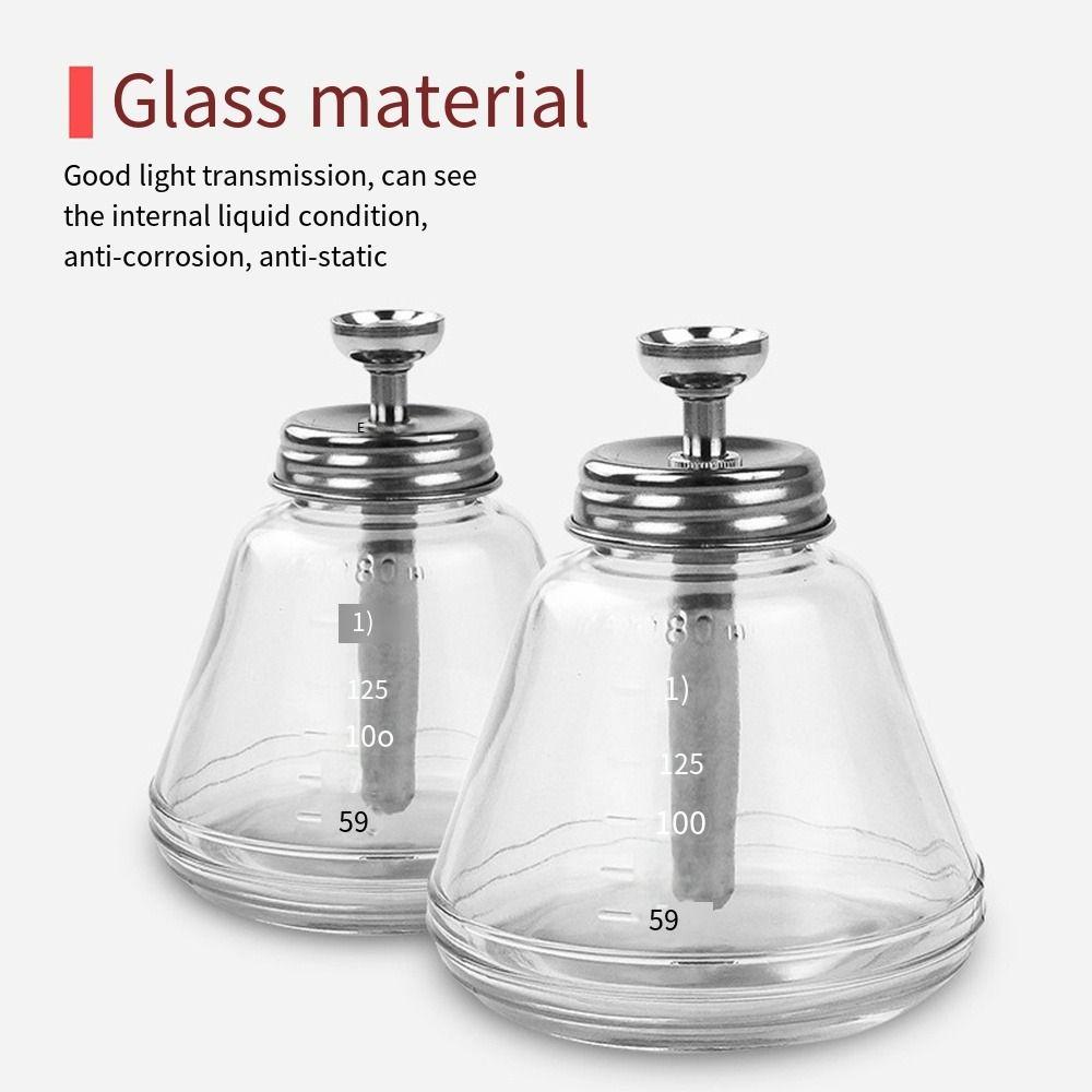 Top Press Type Glass Refillable Bottles Empty Nail Polish Remover Container  Beauty Salon