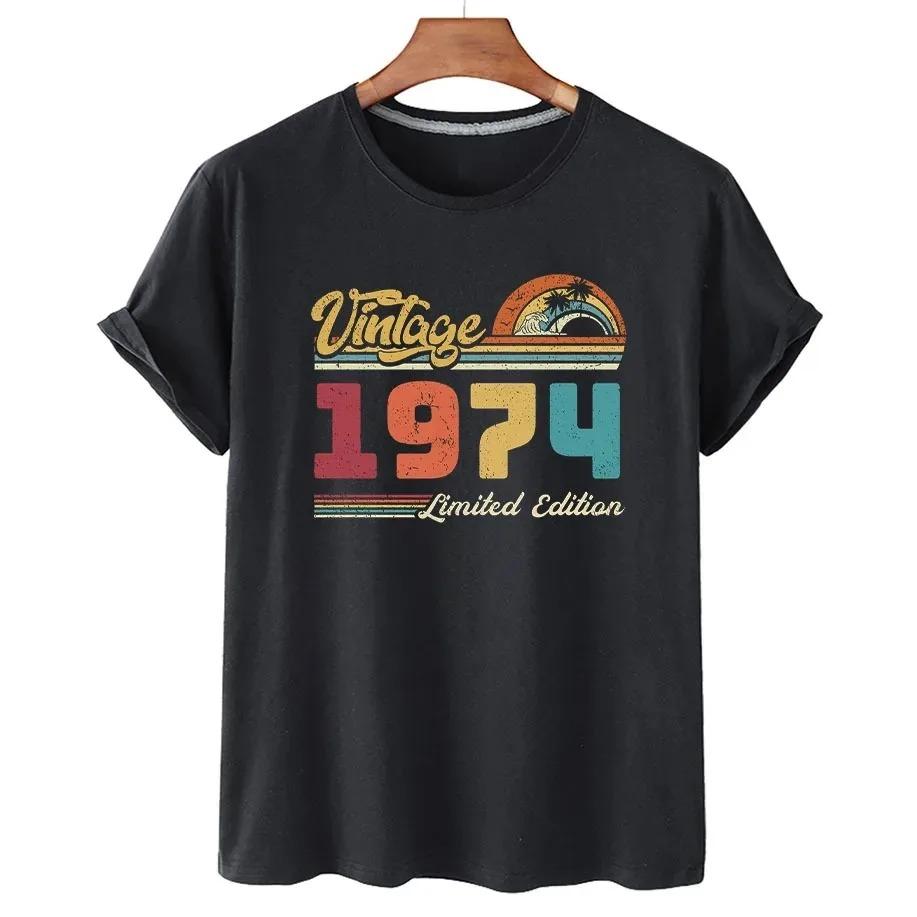1964 1974 1984 Fashion House Party Unisex and Unisex's Birthday Anniversary T-Shirt Cotton Short Sleeve T-Shirt Vintage T-Shirt