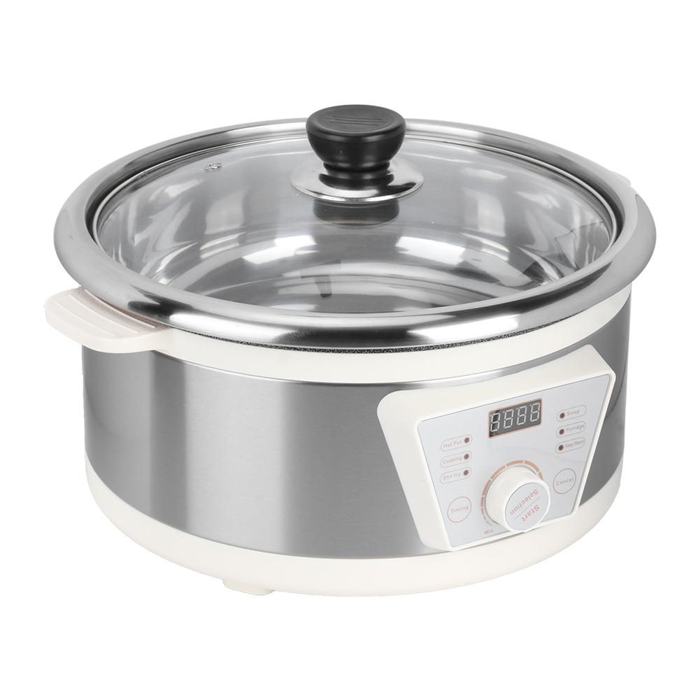 4L Multifunctional Eletric Hot Pot ABS Chafing Dish Household Kitchen Cooking SuppliesEU Plug 220V