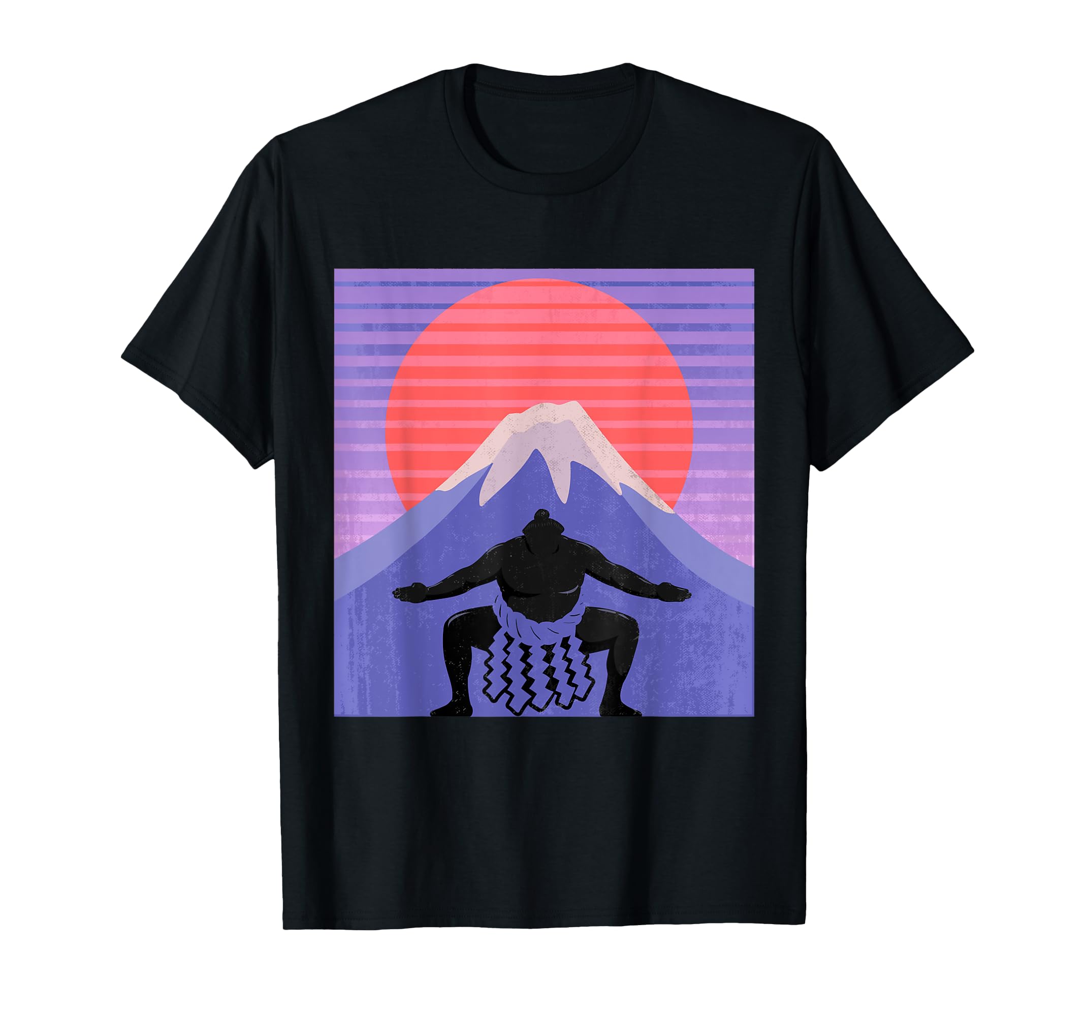 

Japanese Sumo Wrestlers in Japanese Mawashi Aesthetics of Fuji Mt. T-Shirt чёрный
