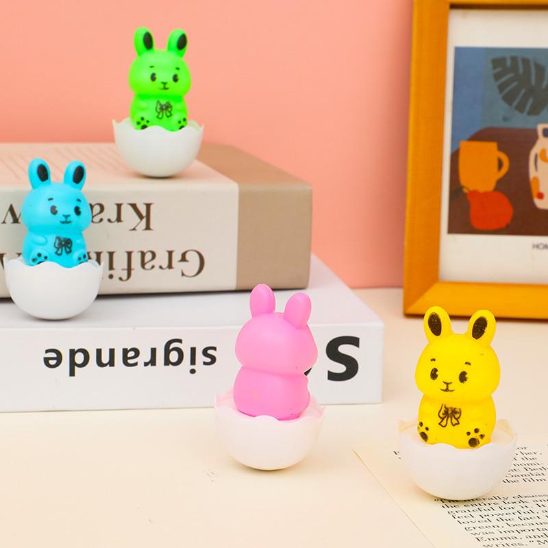 Rabbit Tumbler Toy For Kids With Plastic Resin Material And Educational Benefits