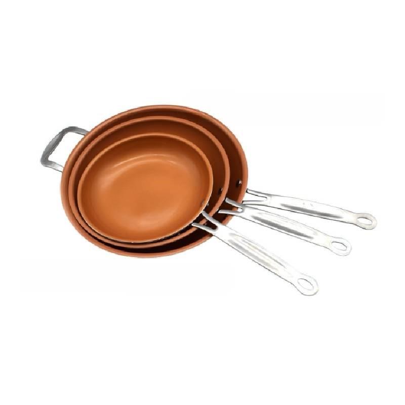Durable Copper Non-stick Pan With Multi-size Options