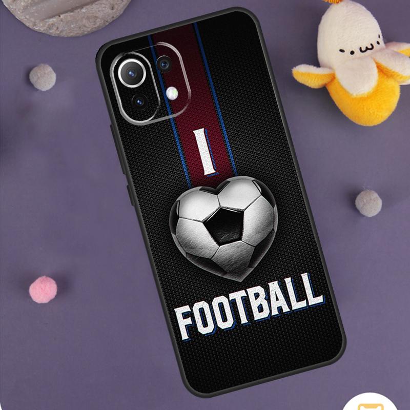Football Soccer Ball Case For Xiaomi 15 14 Ultra 13T 14T 15T 17 Pro Max POCO F8 Ultra F5 F6 F7 X5 X6 X7 Pro Cover