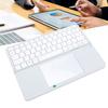   Keyboard with Touchpad Multifunctional Quiet Typing Rechargeable Foldable 64 Key Keyboard for Laptop Tablet