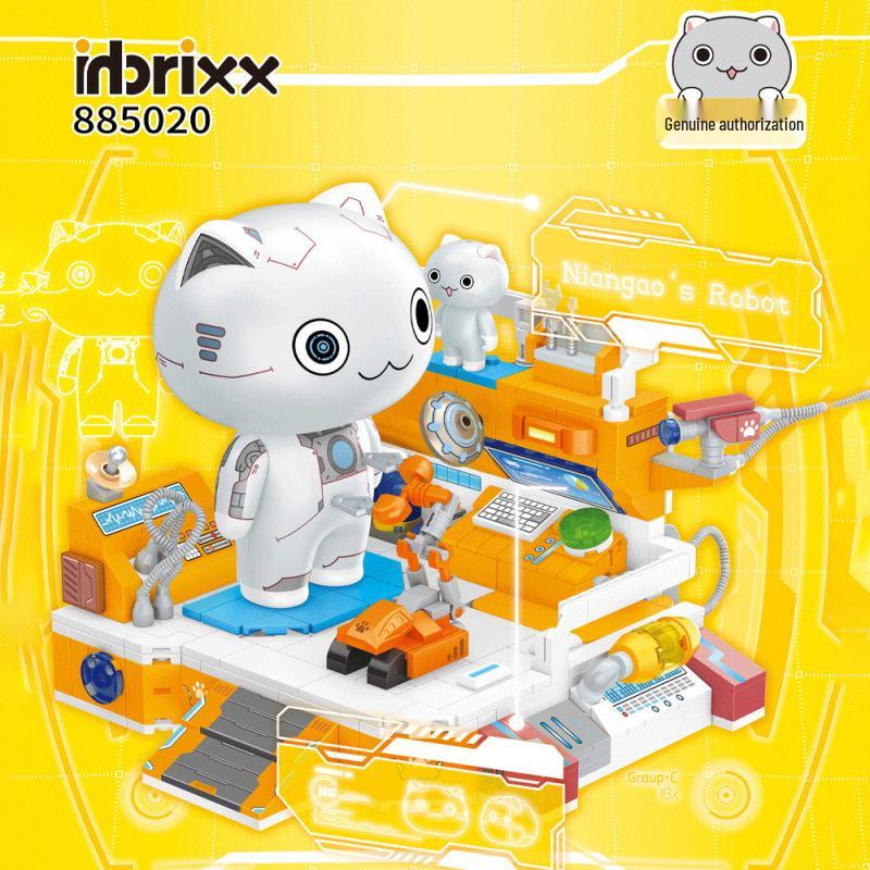 Panlos Meow History Building Blocks: Educational Toy Assembly for Kids