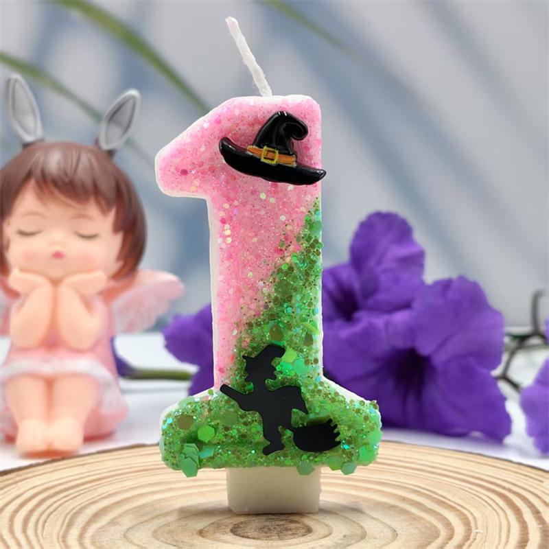 Witch Digital Candles and Digital Specifications Are Complete and Niche Exquisite Creative Design Birthday Cake Atmosphere