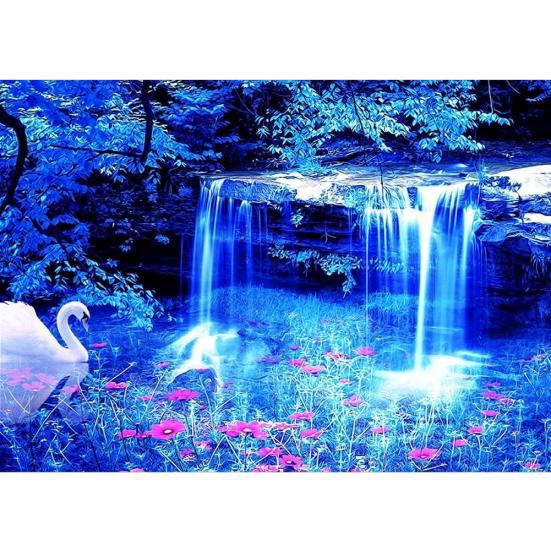 Model de peisaj de copac fantezie 5D Diy Pictură cu diamant Broderie cu diamante 3D Decorarea casei Cadou rafinat