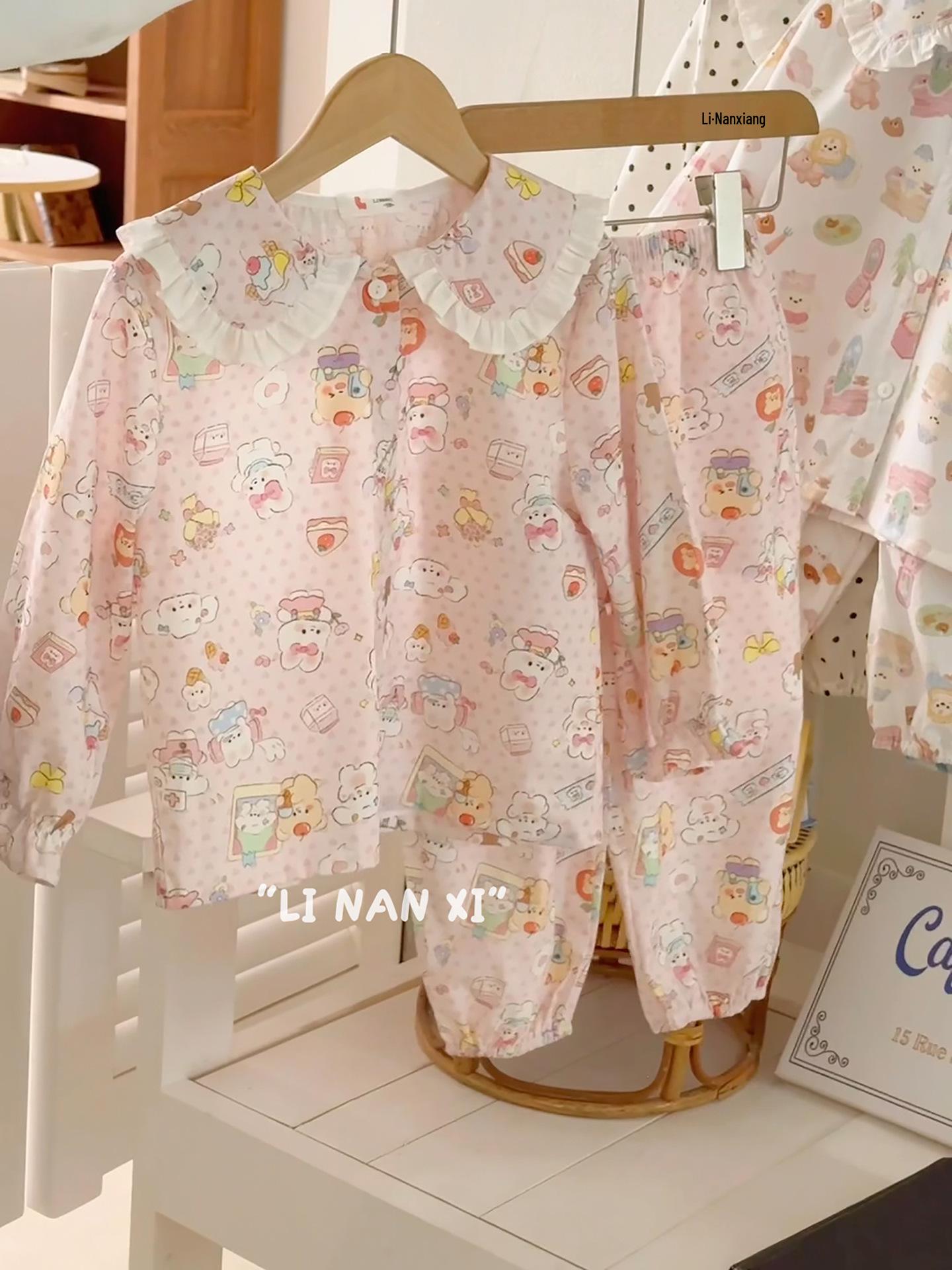 

Детский весенний комплект пижамы принцессы из 100% хлопка, 2025 год 100cm