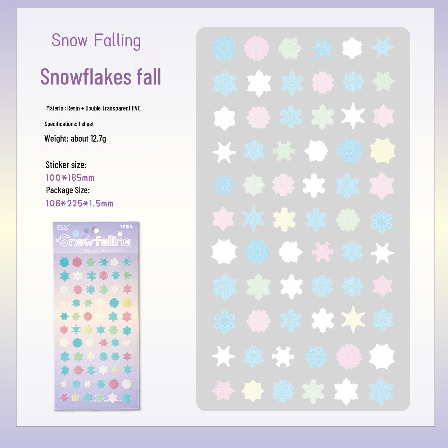 Moonlight Fairy Tale 3D Resin Stickers for Kids - Creative Three-Dimensional Journal Stickers