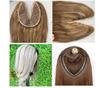 Bone Straight One Piece Real Human Hair Extensions Clip Ins Unprocessed European U Shape Hair Topper Lace Clip in Extension