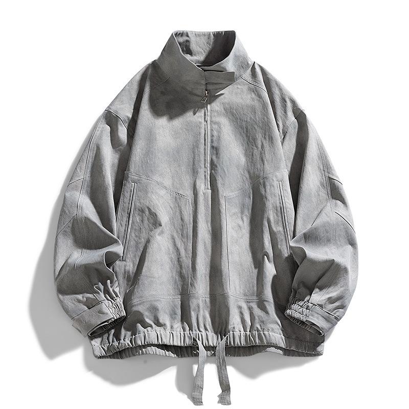 Outdoor men's American vintage jacket jacket jacket men's spring and autumn loose ins cargo jacket men