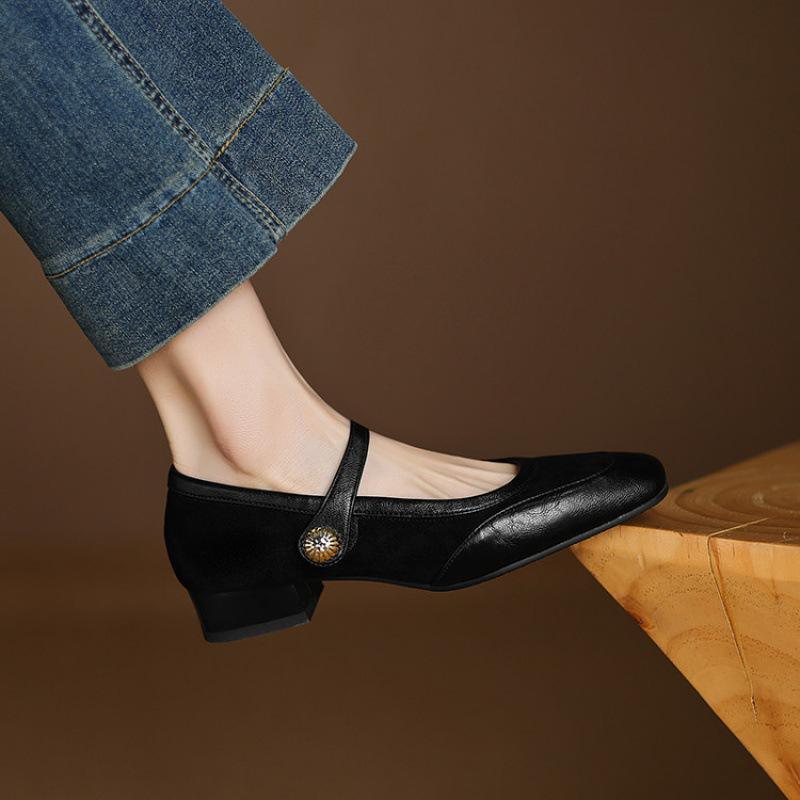 

Новые женские повседневные туфли-лодочки с открытым верхом, однотонные, на мягкой подошве, больших и маленьких размеров, женские туфли на низком каблуке, с квадратным носком, на все сезоны, на плоском каблуке, ленивые 43 (customized non-return and exchang