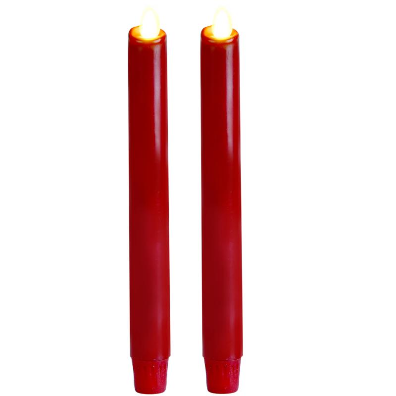 Church White Flickering Flameless LED Paraffin Wax Candle