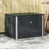 vidaXL Gartenlagerbox Schwarz 151,5 X 107 X 100 Cm Stahl
