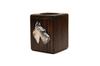 Scottish terrier, Aberdeen Terrier - wooden candle holder with a dog, a unique souvenir after losing a dog, a handicraft from the Art-Dog brand