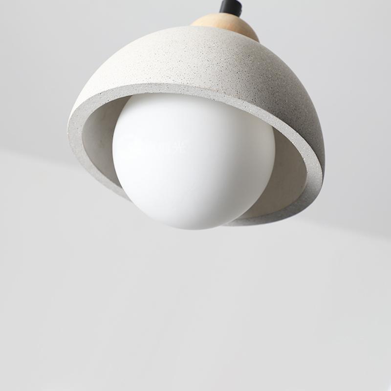 Wabi-sabi Bedroom Bedside Chandelier Nordic Simple Modern Entrance Restaurant Bar Creative Cement Small Ceiling Light