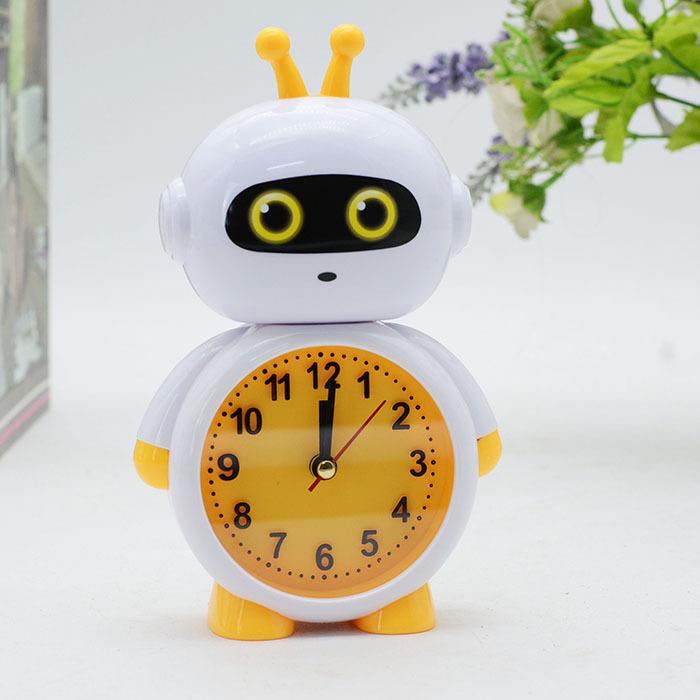 Ten Yuan Shop Student Table Robot Cartoon Alarm Clock Clocks Daily Use General Merchandise Company Gifts