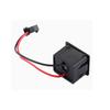1Pcs DIY Black Double Layer Usb Female Base Type-C Socket and Female Usb Lamp Charging Socket Power Socket With Cable Connector