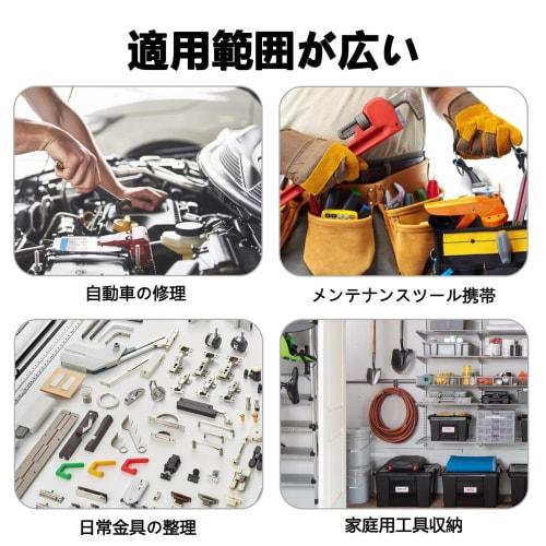 Sellerian Tool Bag, PVC Leather Gadget Pouch, Small Tool Bag, Work Tool Bag, Waterproof, 1 Bag, M/L, Portable, Multifunctional Tool Bag with Handle, M