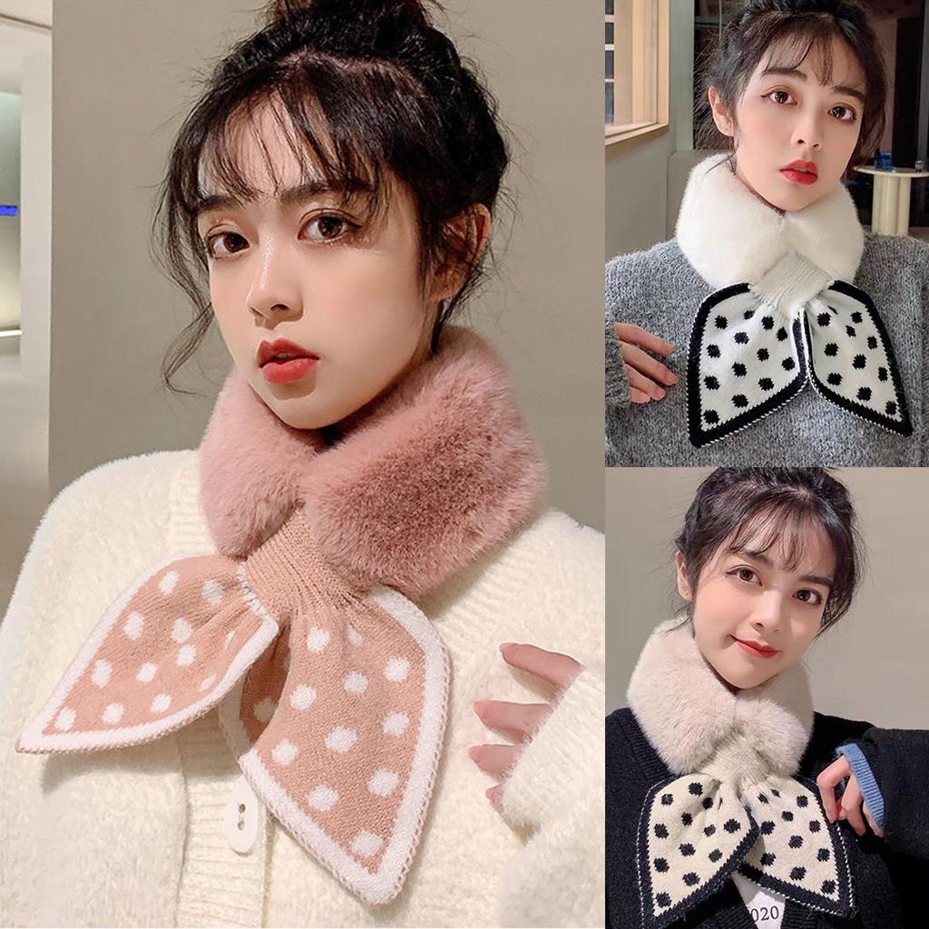 Neck Warmers For Women False Collar Women Fake Rabbit Fur Collar Scarf Women