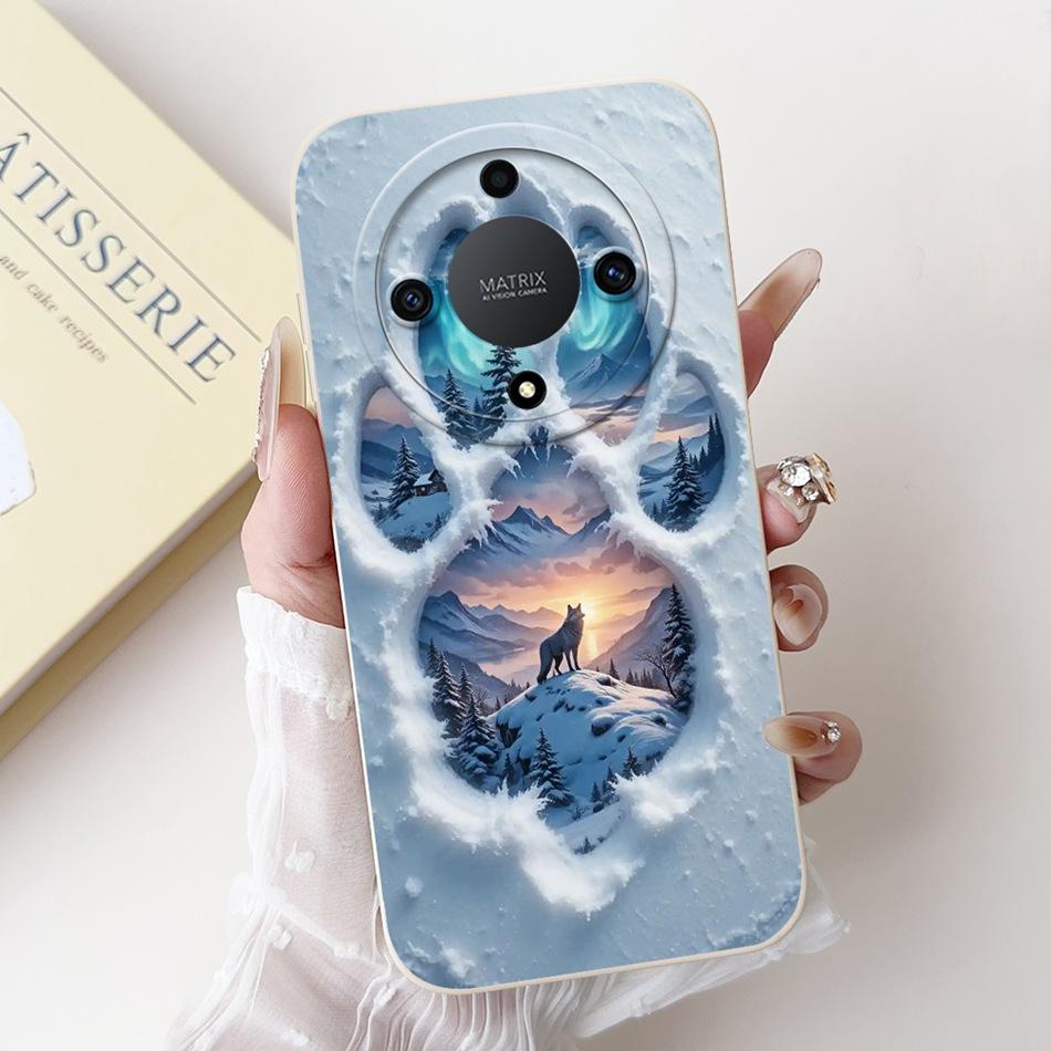 For Honor X9a 5G New Fashion Dusk Beach Painting Case For HonorX9a X 9A 5G RMO-NX1 Lens Protective Soft Silicone Phone Cases