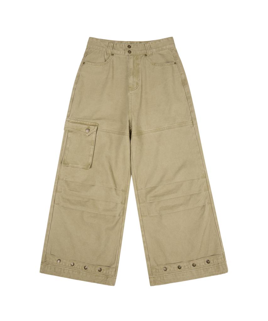 AAKAM Cowboy Chaps Cotton Pants (Beige)