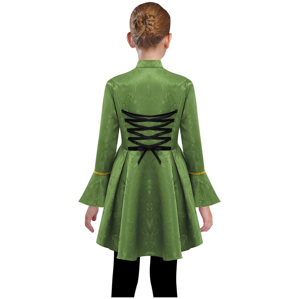 Girls Medieval Renaissance Costume Long Sleeves Lace Flounce Jacket Victorian Tailcoat Pirate Gothic Steampunk Outfit