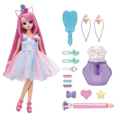 Takara Tomy Dreamy Colorful Change Pretend Play Ages 3 and Up Licca-chan Doll, Misaki-chan, Dress-Up Toy,