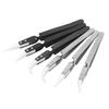 6 PCS Pointed & Curved Tips Ceramic Tweezers Electronics Tweezers Set  for Electronics and Crafting