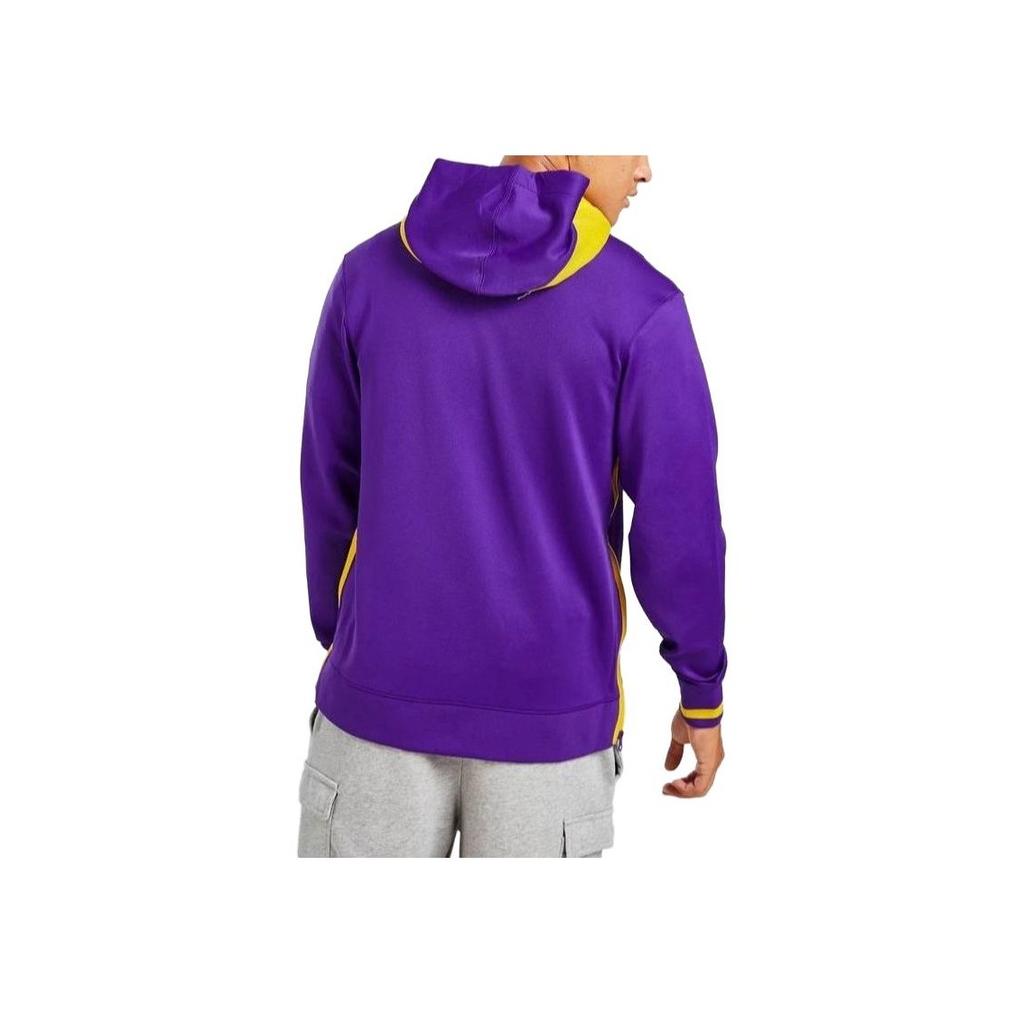 Nike NBA Logo Print Zip-Up Hoodie with Long Sleeves Men Tops Purple DR2084-504